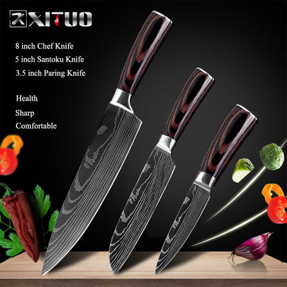 Cuchillos de cocina Xituo, acero inoxidable