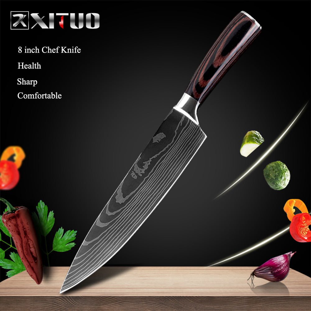 Cuchillos de cocina Xituo, acero inoxidable