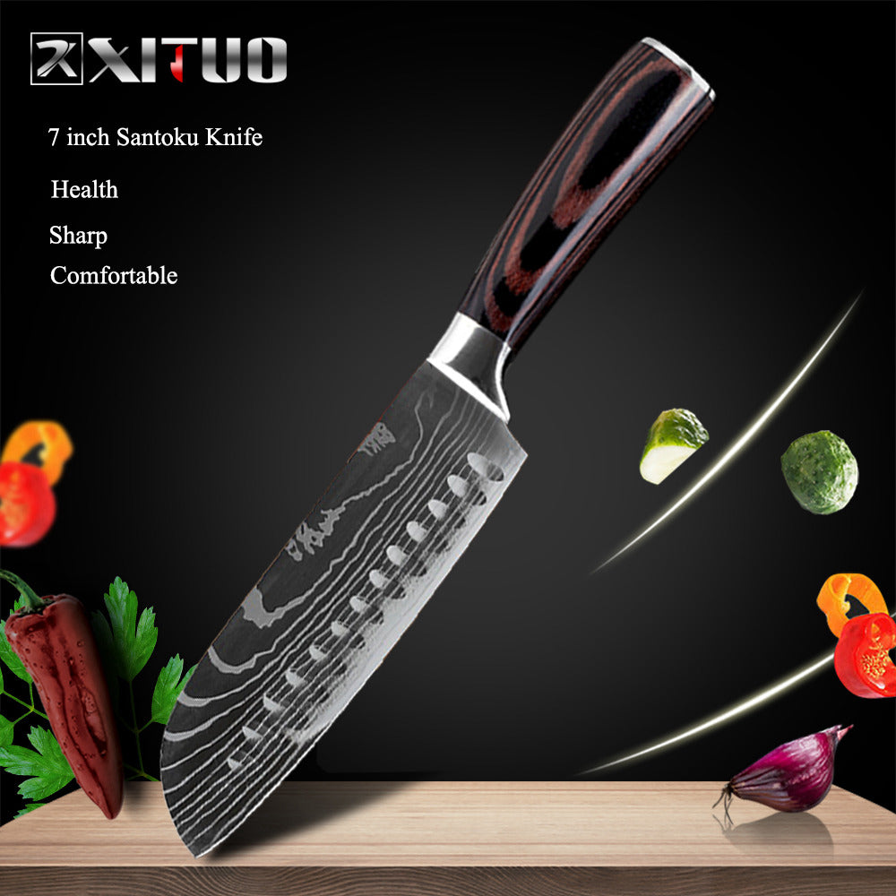 Cuchillos de cocina Xituo, acero inoxidable