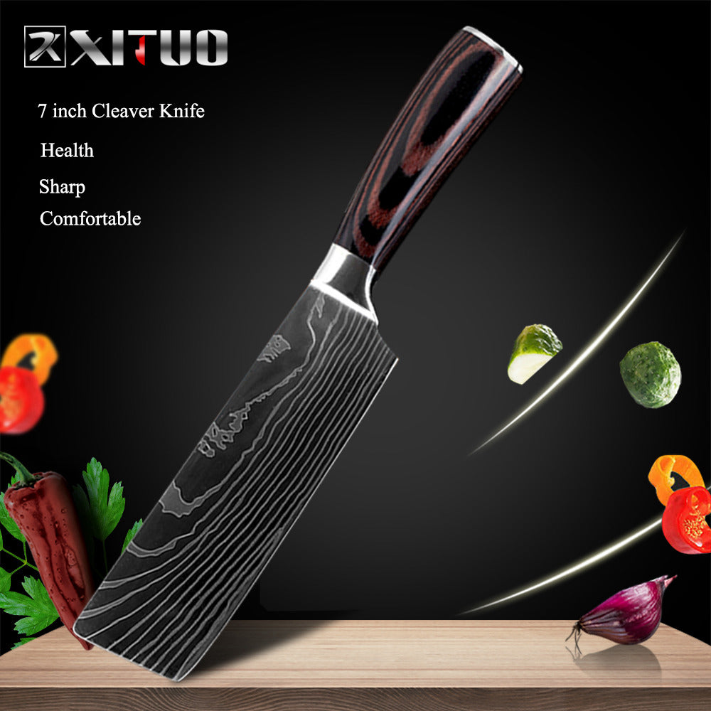 Cuchillos de cocina Xituo, acero inoxidable