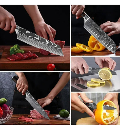 Cuchillos de cocina Xituo, acero inoxidable