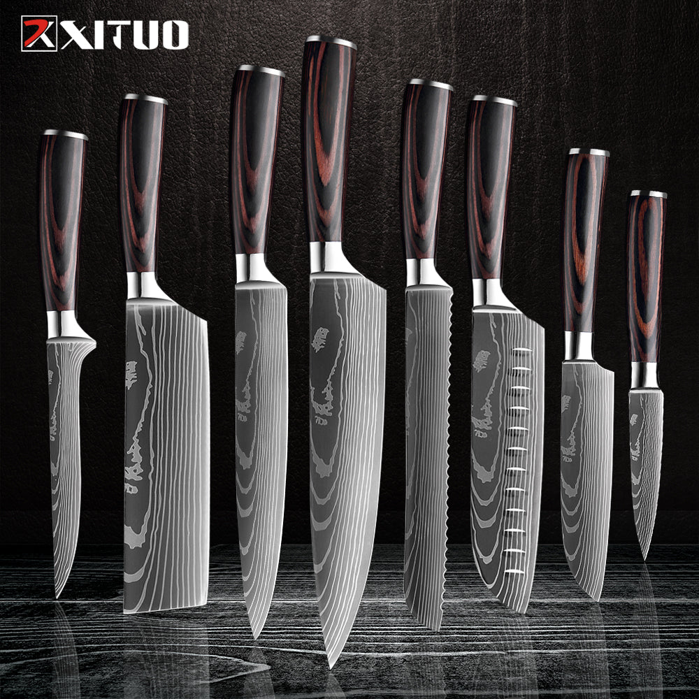 Cuchillos de cocina Xituo, acero inoxidable